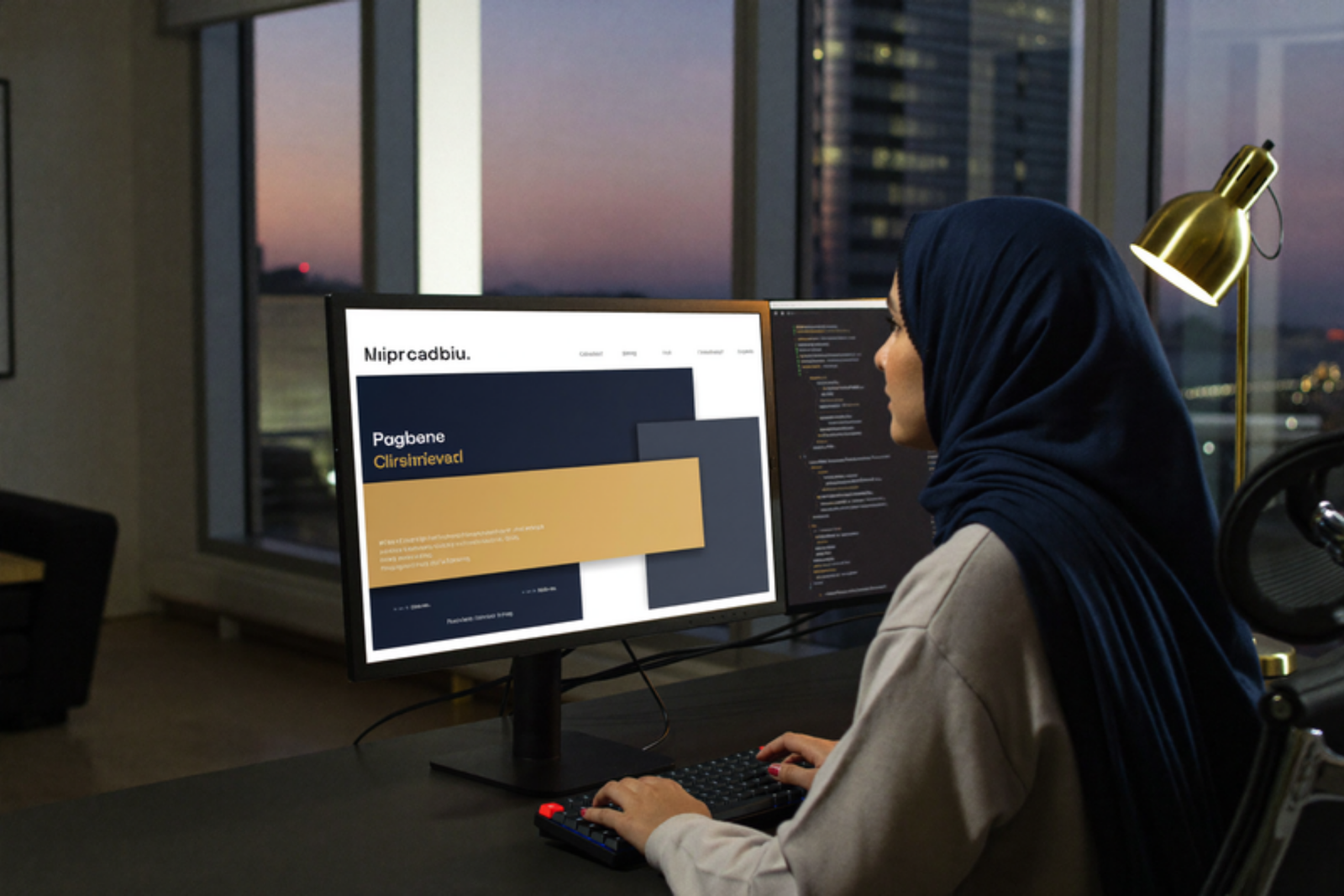 E-commerce dashboard on a laptop