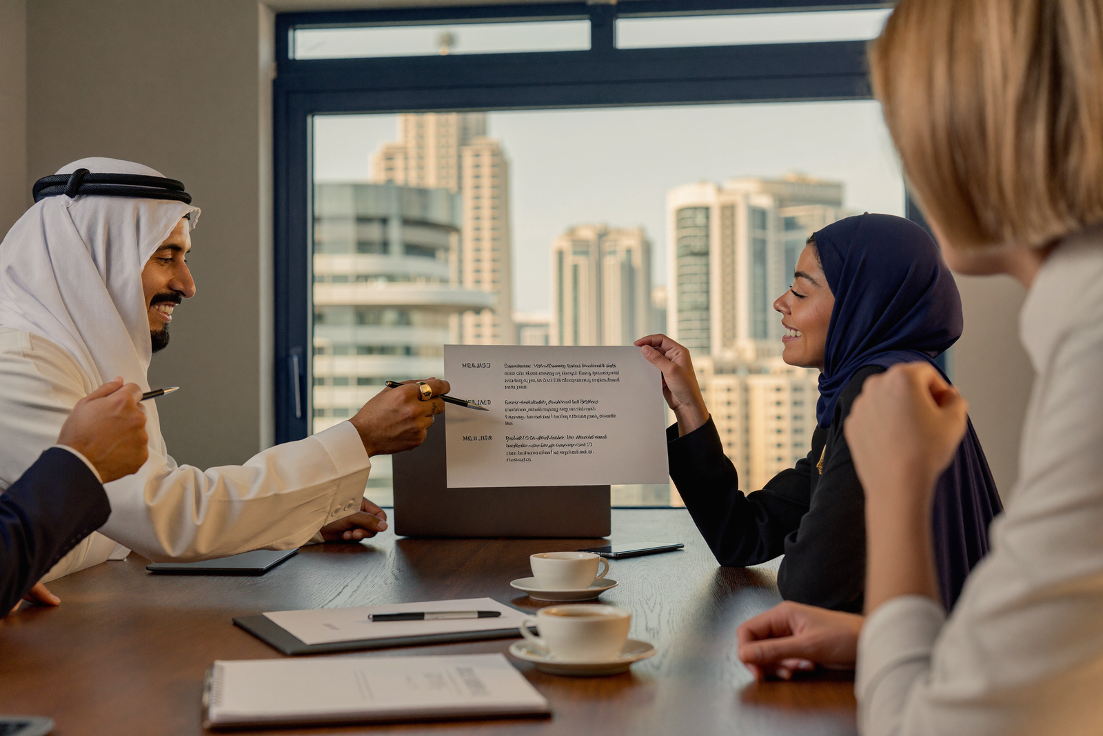 The MGH team in a meeting
